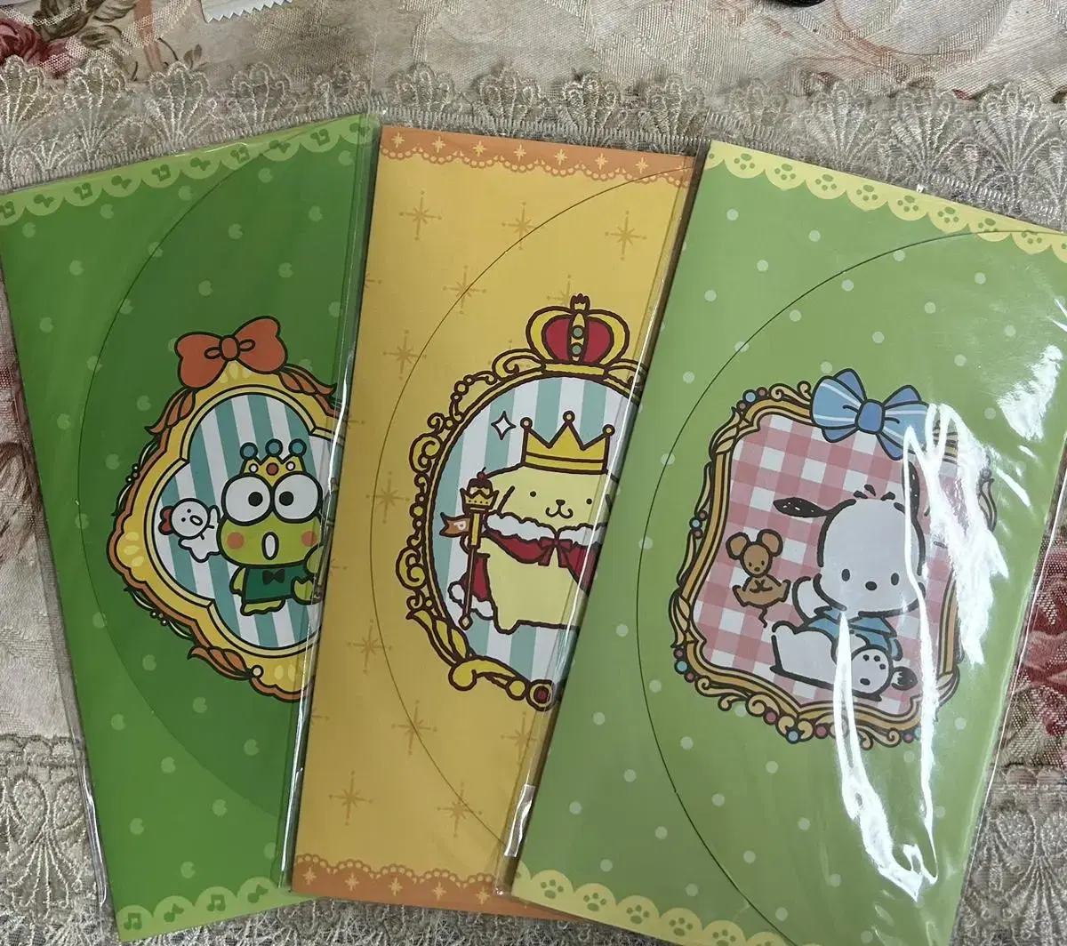 San Rio Pompompurin & Pochaco & Keroppi sticker Set 3P in bulk