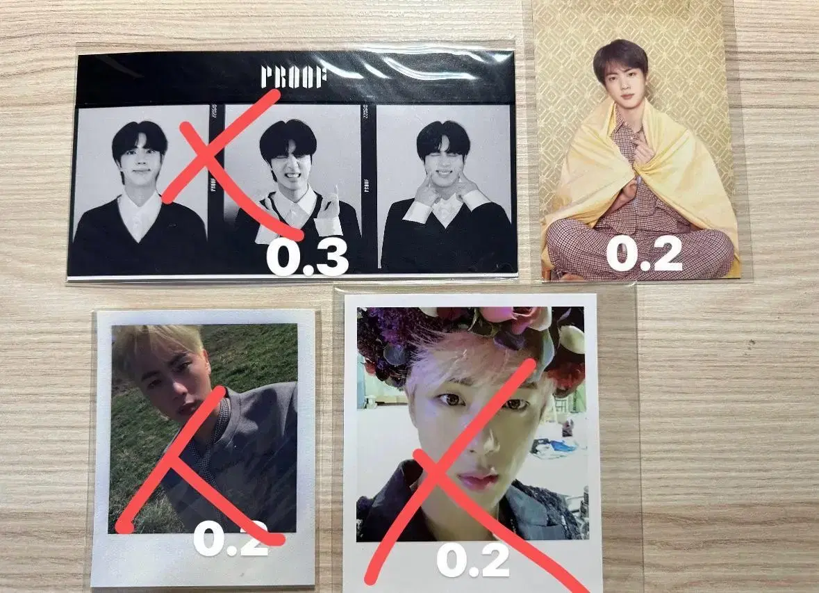 BTS bangtan jin kim seokjin Sells photo kards photocard 