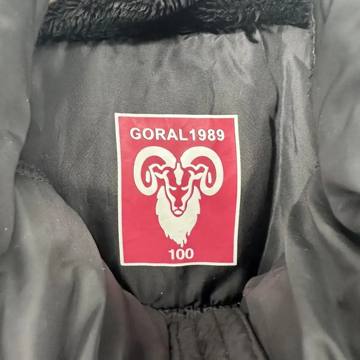 GORAL 고랄 패딩 점퍼 (100 size / BLACK)