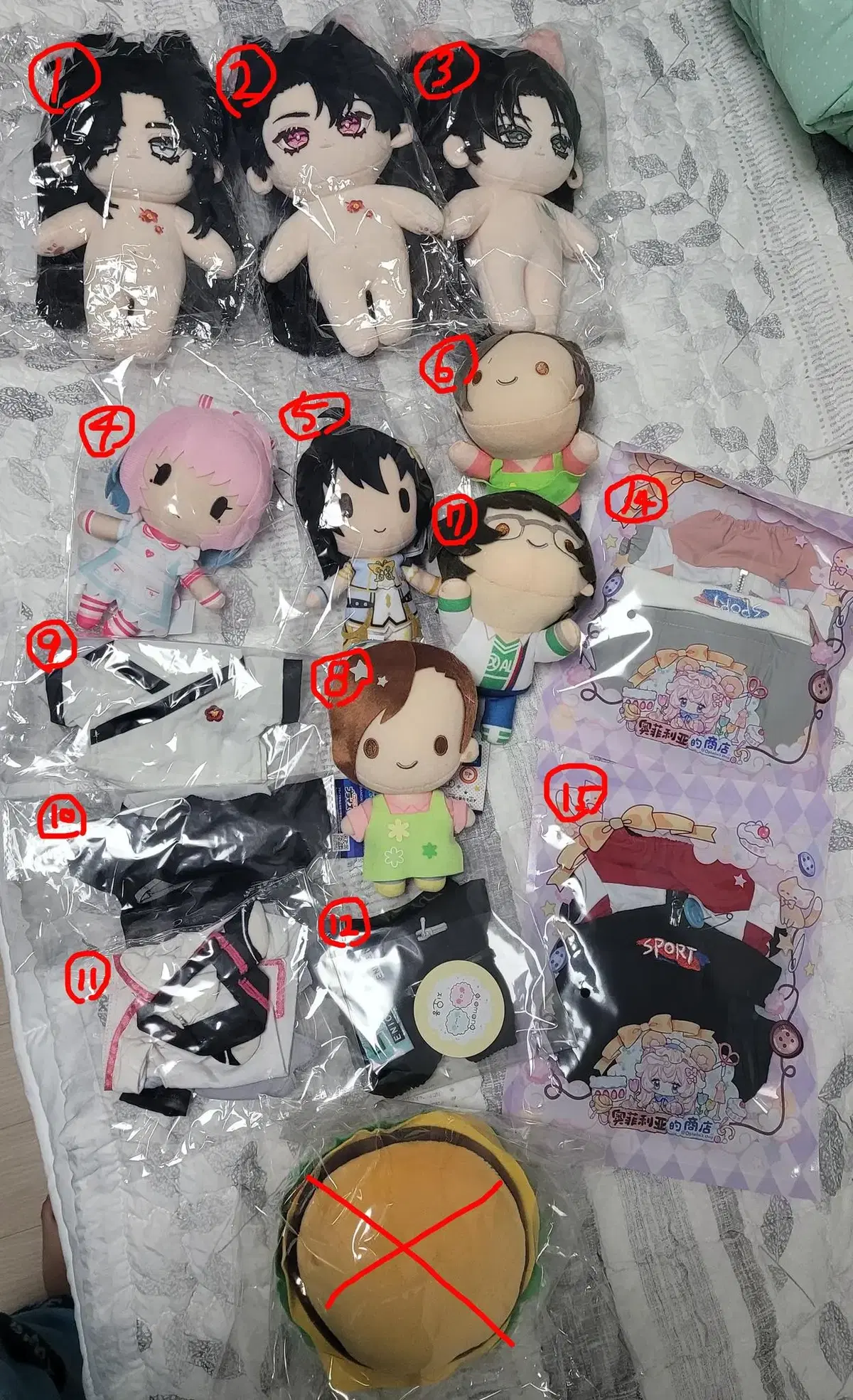 Sells Return of the Blossoming Blade Idolmaster Somyi, Nui, and Somyi Doll Clothes