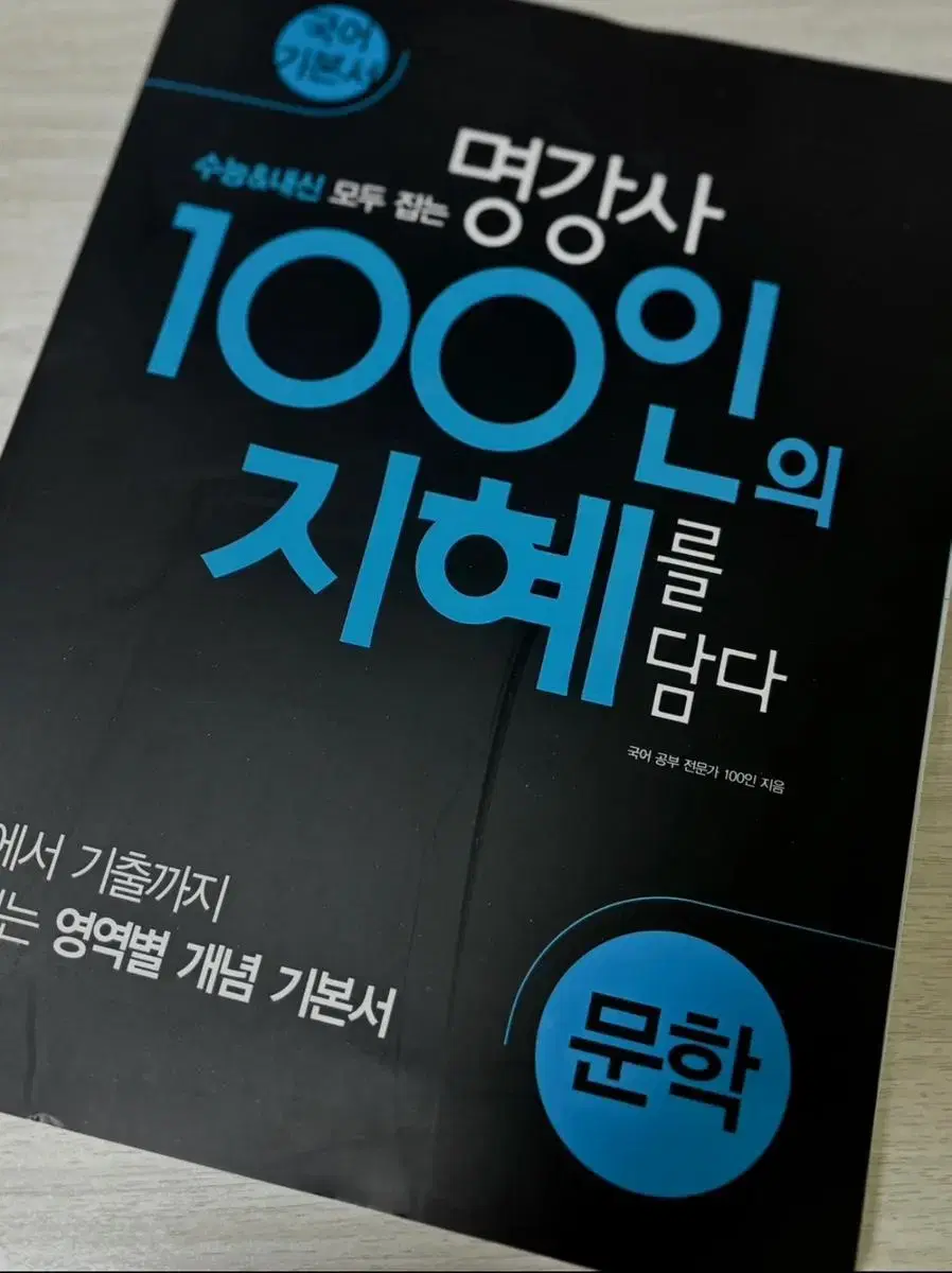 100인의 지혜 국어 문학 기본서(안 펼친 새 책)