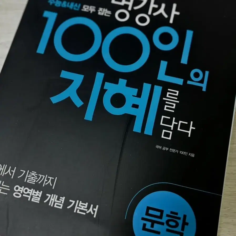 100인의 지혜 국어 문학 기본서(안 펼친 새 책)