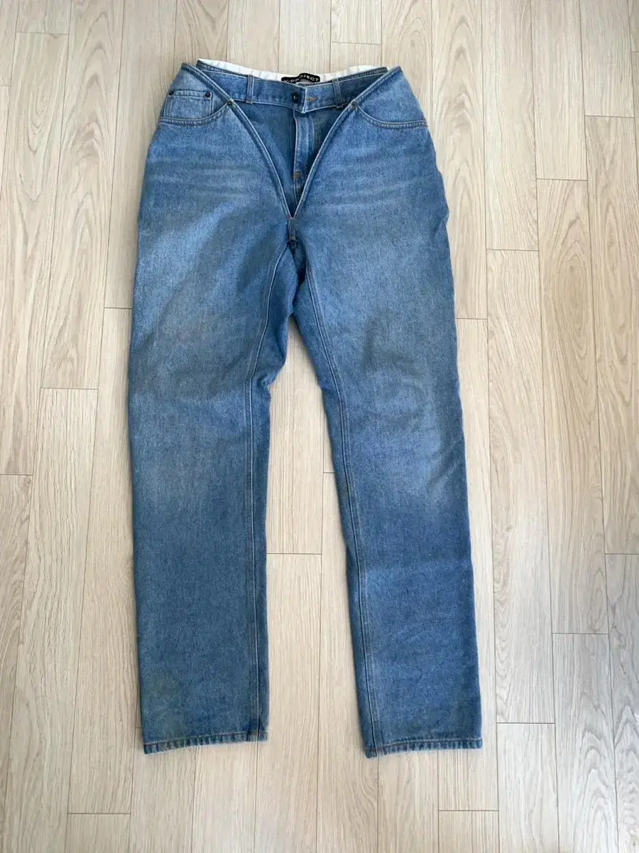 Y Project V-Cut Denim Pants Size 30