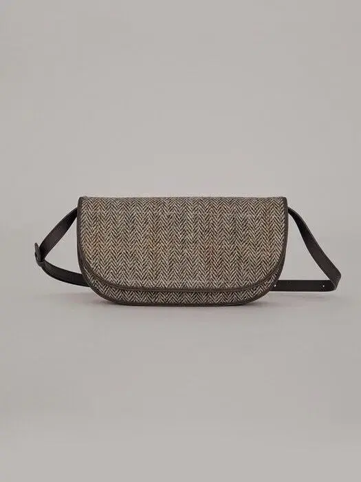 엘바테게브 Broad bag - Harris Tweed  (Cacao)