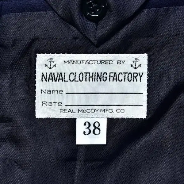 리얼맥코이 U.S NAVY SERVISE COAT 38