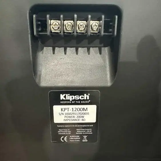 (중고)Klipsch 12인치 2웨이 서라운드 스피커 KPT-1200M