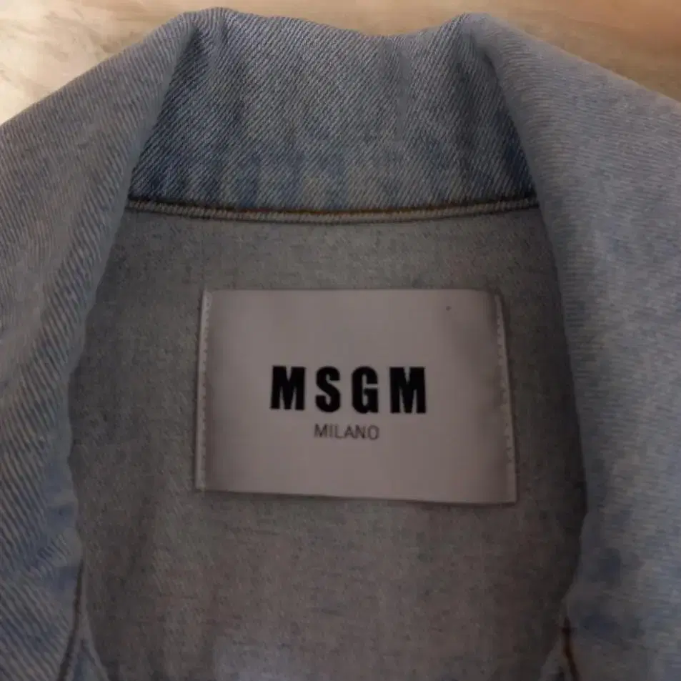 남성용 이탈리아 명품 MSGM 데님 청조끼 (100~105)