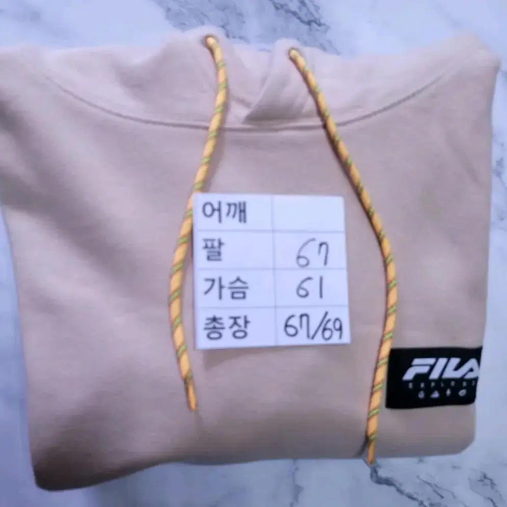 (남성105-110사이즈) FILA 후드티(도톰)