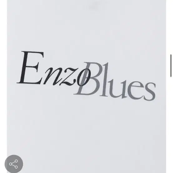 엔조블루스 Enzo blues 로고티셔츠 (white)