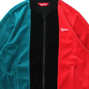 Supreme velour zip hot sale up jacket