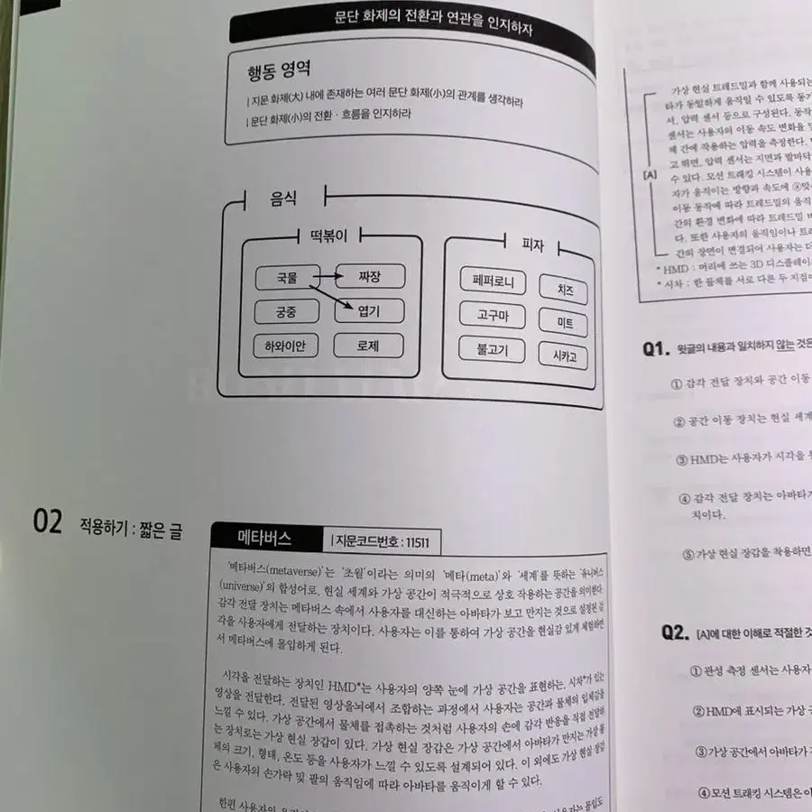 시대인재 수능국어 윤지환t 그리드, 수업지문