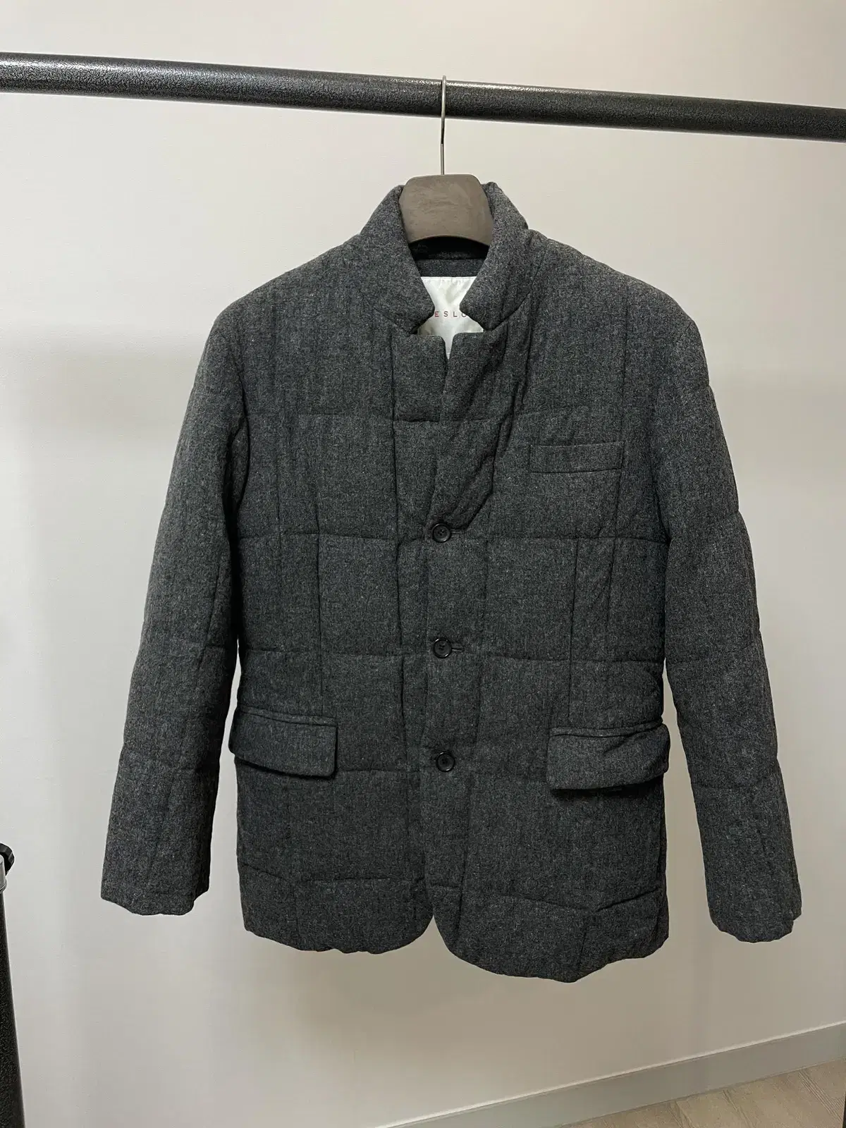 (L) Bislow charcoal wool jacket