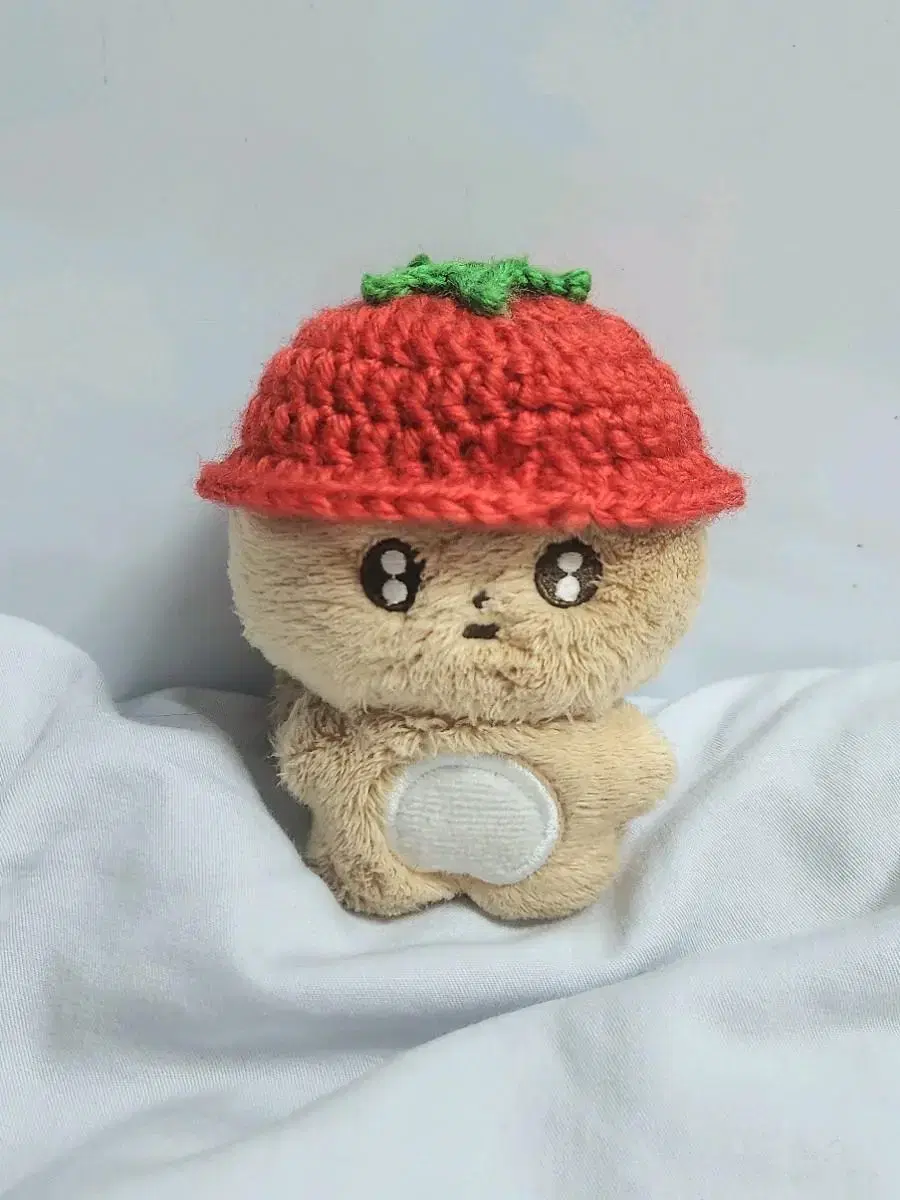 10cm doll clothes tomato bungee hat doll knitting hat bbobatoo