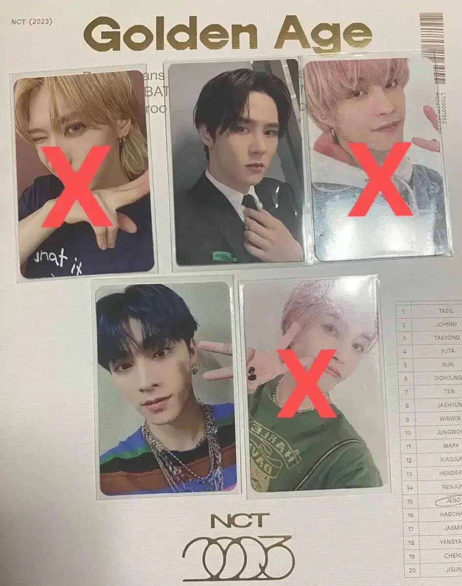 NCT WayV Ten,xiaojun,kun photocard selfoconf bulk wts sell