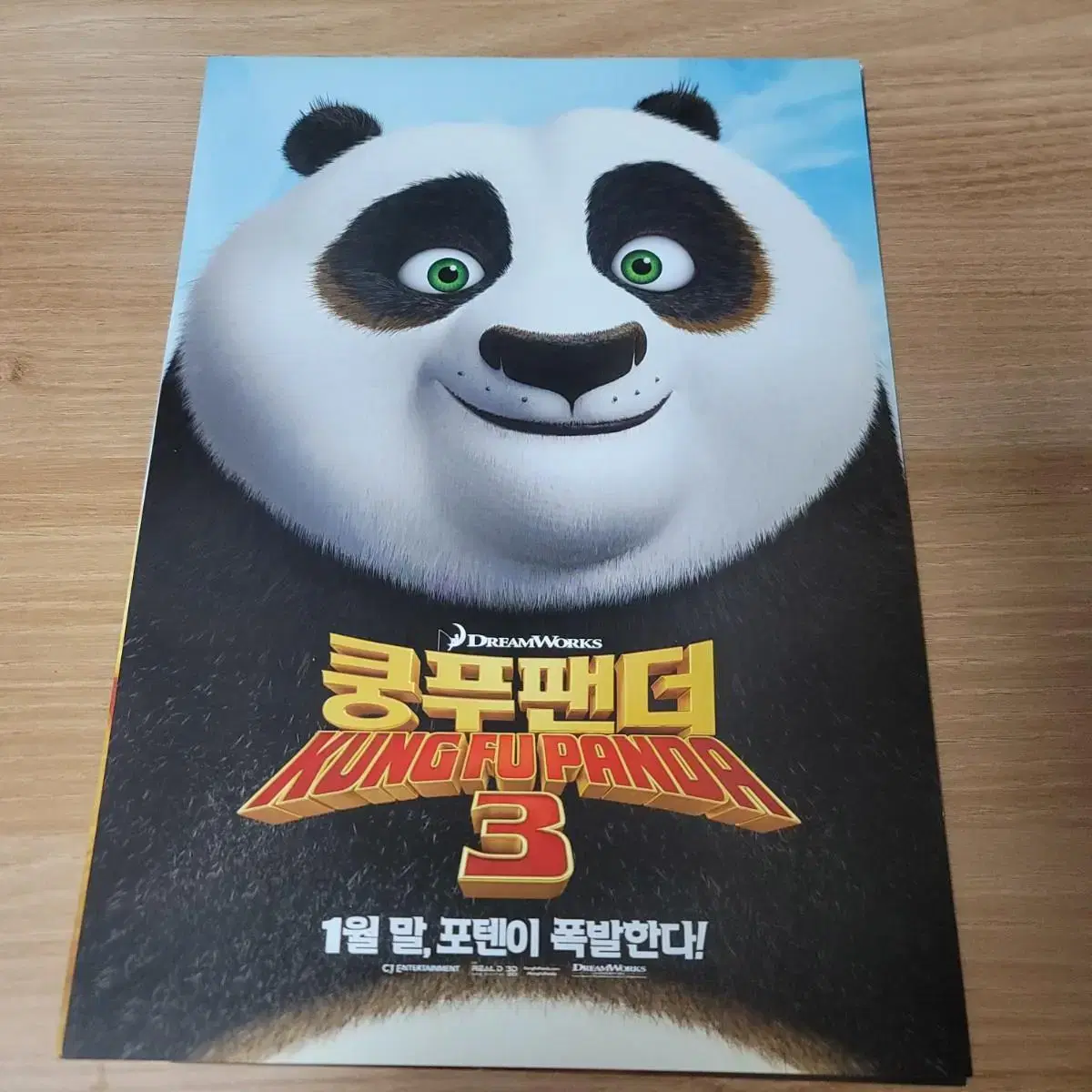 Kung Fu Panda 3 movie poster pamphlet