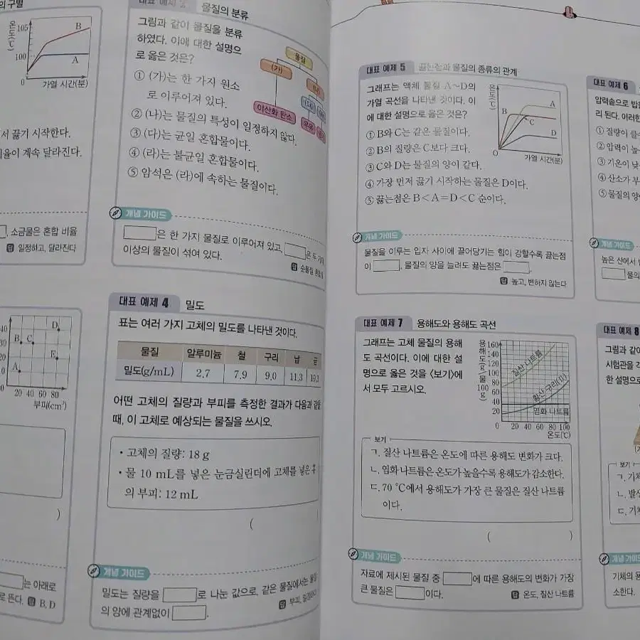 기말고사 2-1 중학 과학 문제집