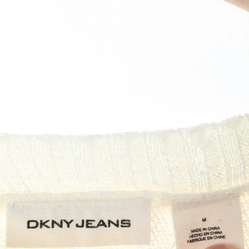 W(M) DKNY 디케이앤와이 도나카란 니트 화이트 코튼-A60D