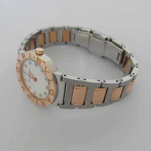 불가리 불가리불가리 BB26SG 자개판 12P다이아 18K핑크골드콤비 26mm 사진 6