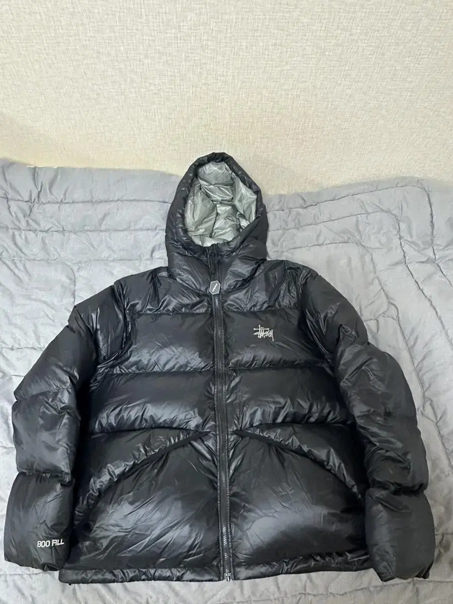 [2XL] Stussy Down Parka Micro Ripstop Phantom Black