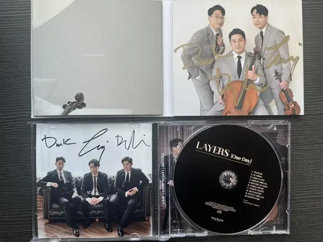 친필싸인) 레이어스 1,2집 친필사인 CD