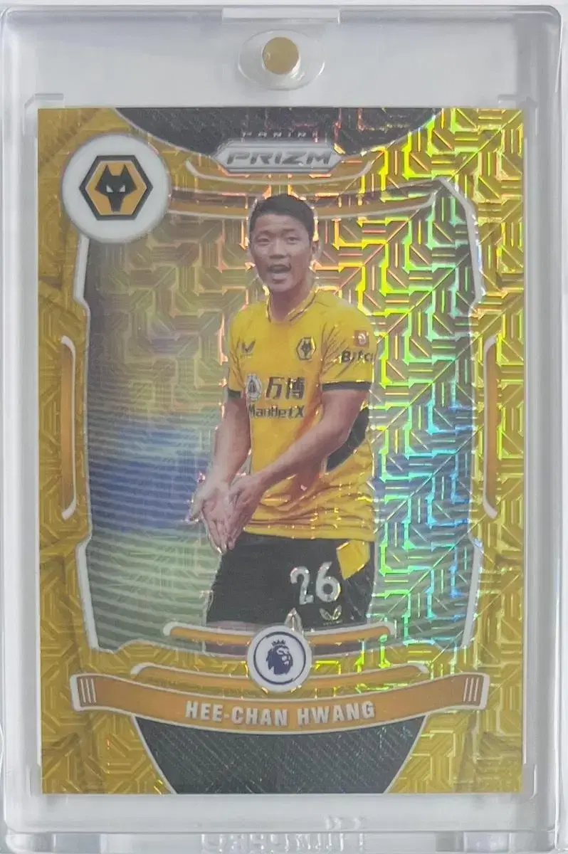 황희찬 2021-22 EPL PRIZM GOLD MOJO /10