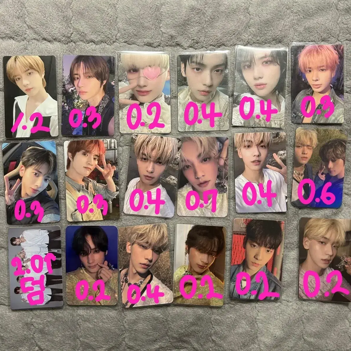 투바투 포카 싸게 판매합니다!! !! txt photocard 수빈 연준