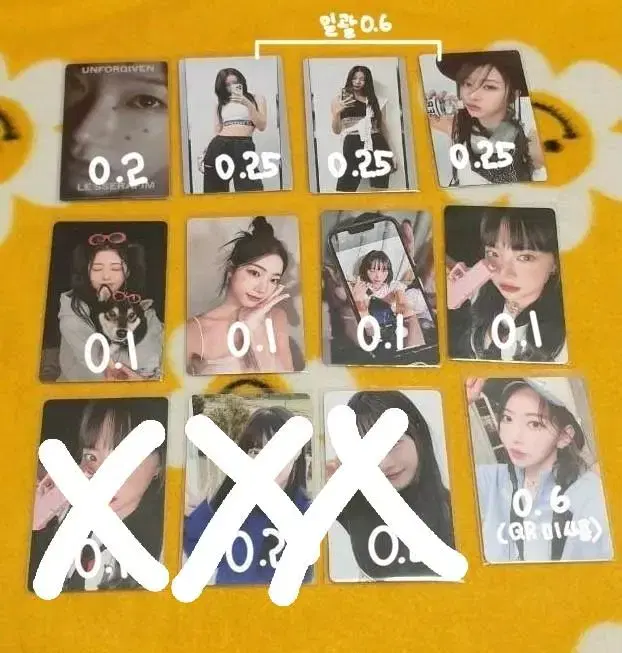 le sserafim photocard sakura chaewon yunjin kazuha eunchae (bulk tappo 1.4)