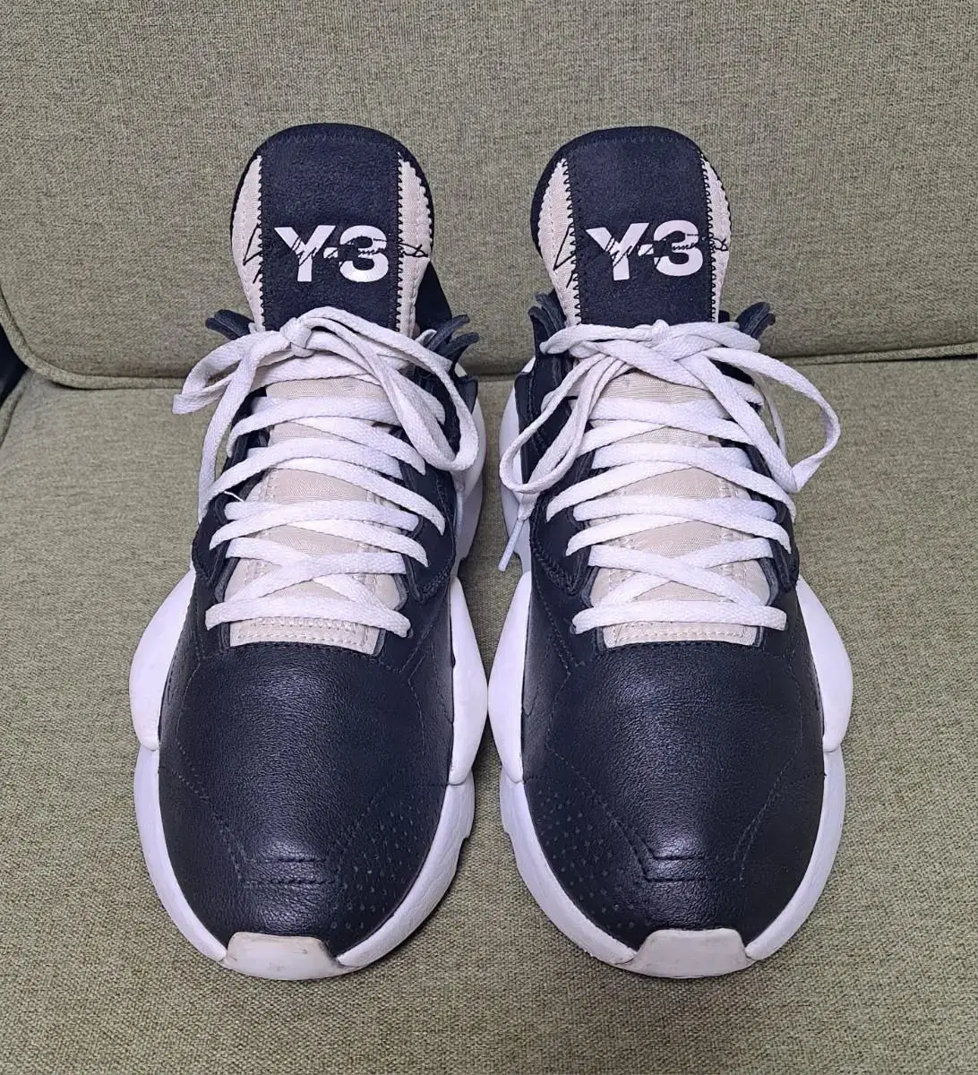 Y-3 카이와 남성 운동화 260-265 블랙+화이트