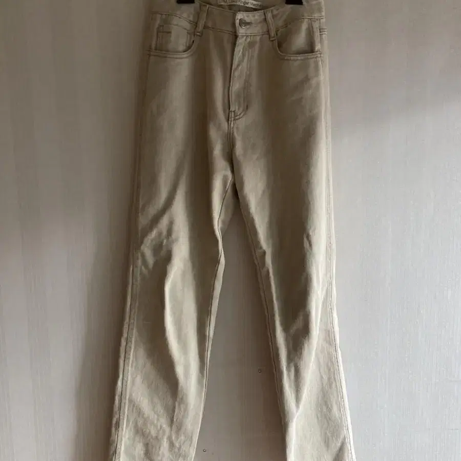 렉스핑거마르쉐 straigt garment dyed jeans s