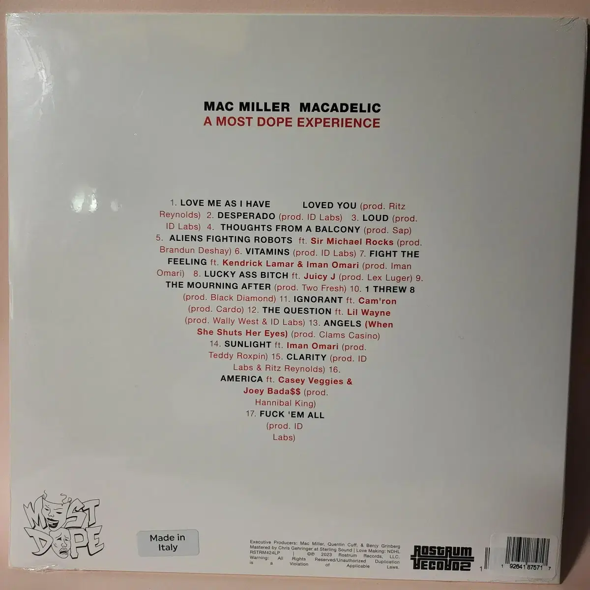 Mac Miller (맥 밀러) - Macadelic LP