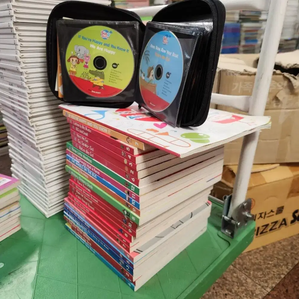 튼튼영어 싱어롱 25권 CD14장 DVD14장 세트 초등책 영어책