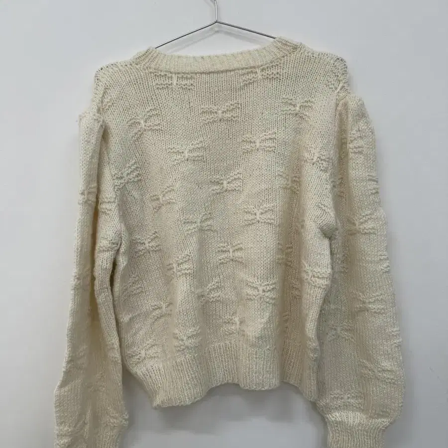 ribbon pattern puff knit