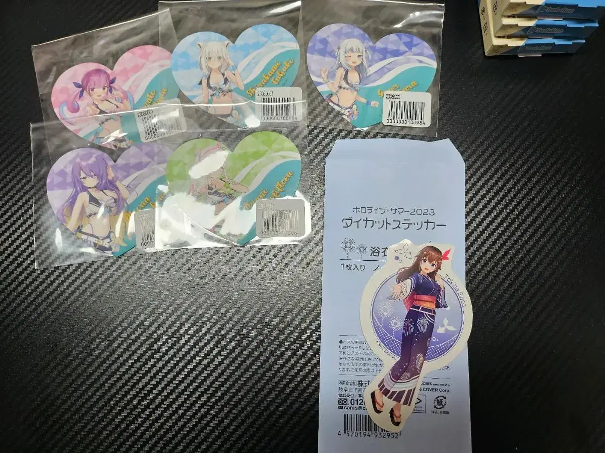 HoloLive Summer Coaster and stickers