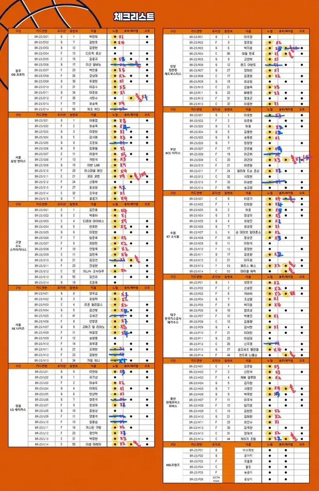 KBL 오피셜컬렉션카드 크블카드 홀로 패러렐 양도