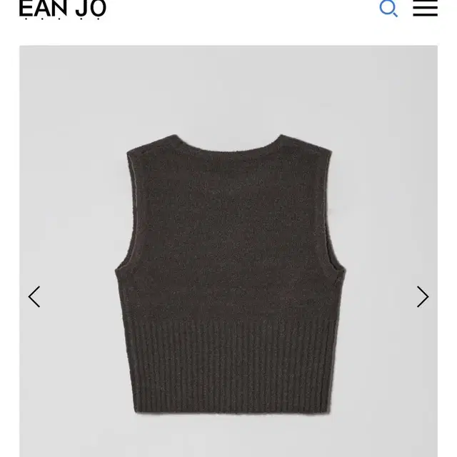 Ean jo 이안조 조끼 BOUCLE KNIT SLEEVELES 판매