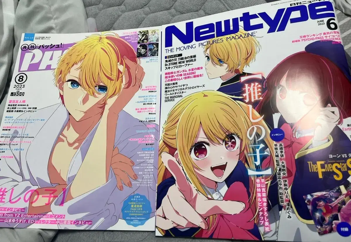 Japanese magazines (pash,newtype) August, June respectively