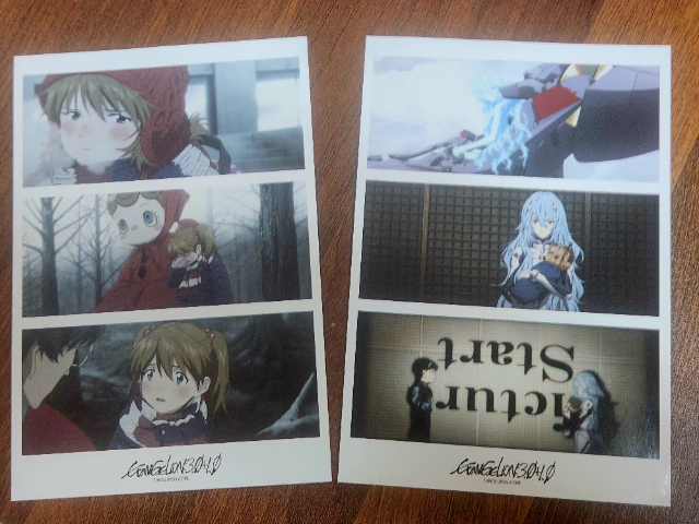 Asuka from the Neon Genesis Evangelion movie, lay official postcard