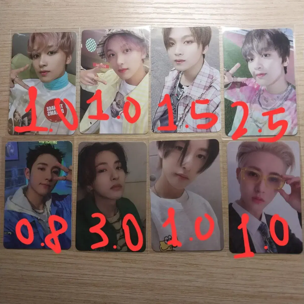 nct haechan renjun photocard vowel nct 127 haechan photocard nct dreampoca