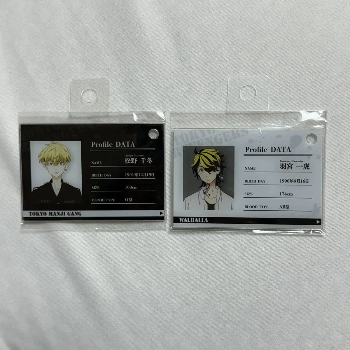 [Unsealed/Individual] Toriben Chifuyu Kizutora Profile Card ID Card Acrylic Keyring