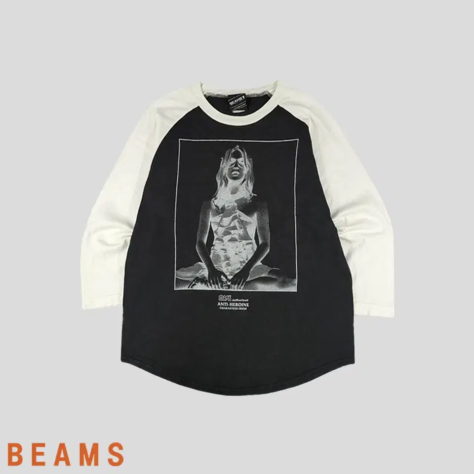 BEAMS T X KATE MOSS 빔즈 X 케이트모스 블랙 화이트 래글