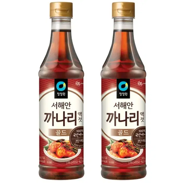 [무료배송] 청정원 까나리액젓 골드 1kg 2개