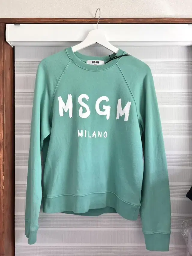 정품) MSGM 여성로고 밀라노브러쉬  맨투맨 티셔츠