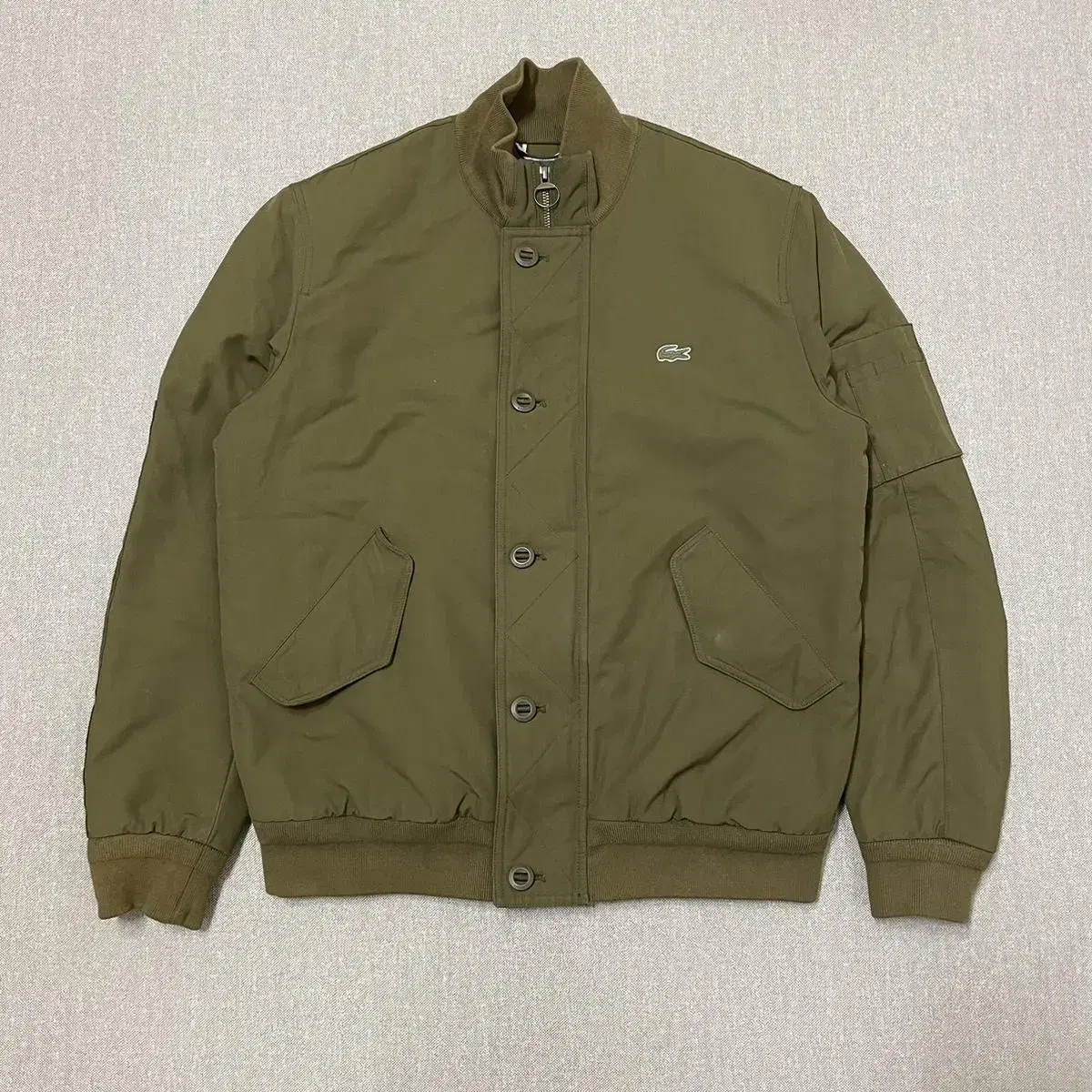 [Lacoste Men's Tanker Jacket Olive 100