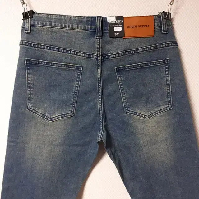 32/DENIM SUPPLY 워싱 슬림 청바지/32-1240