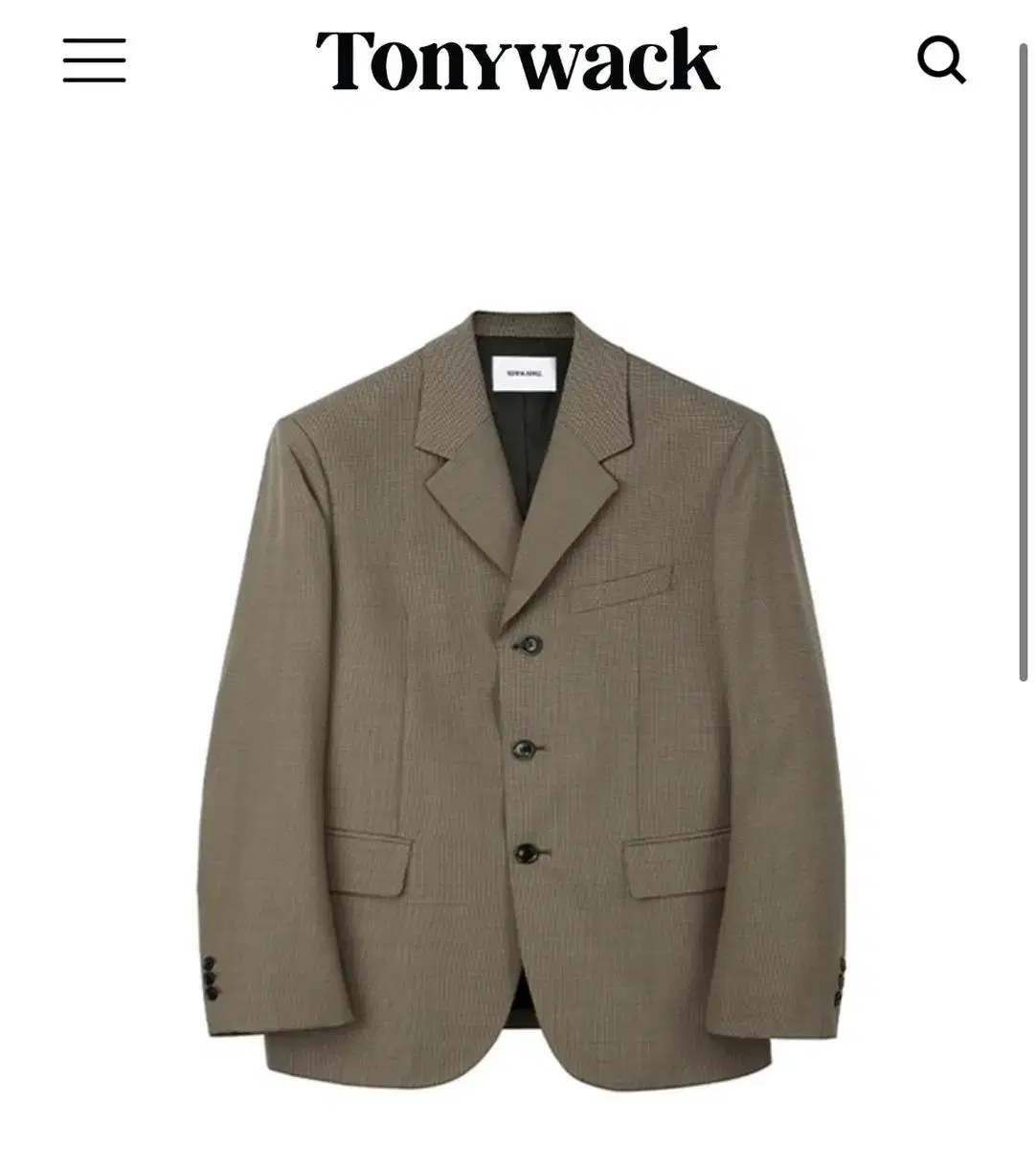 Tony Weck 3-button plaid blazer