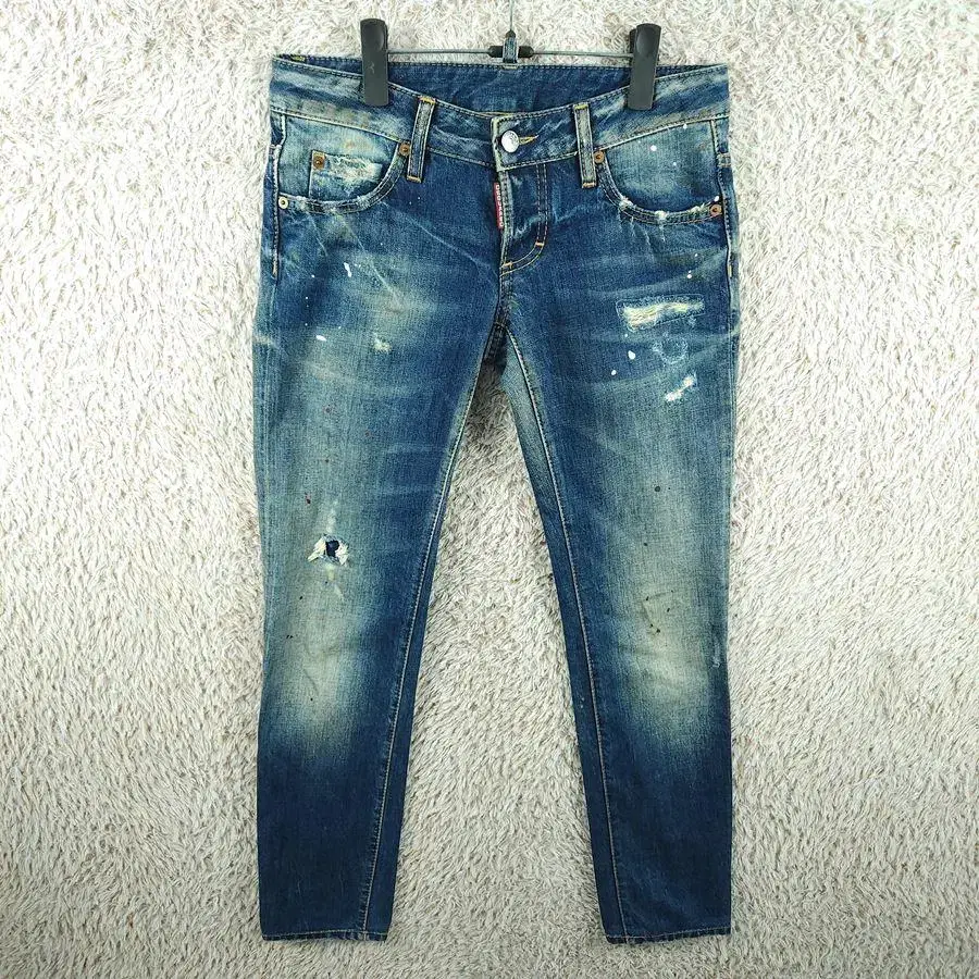 [Y36] Disquared2 Vintage Denim Pants (Spandex x) [Y3C-298]/Lady Blue