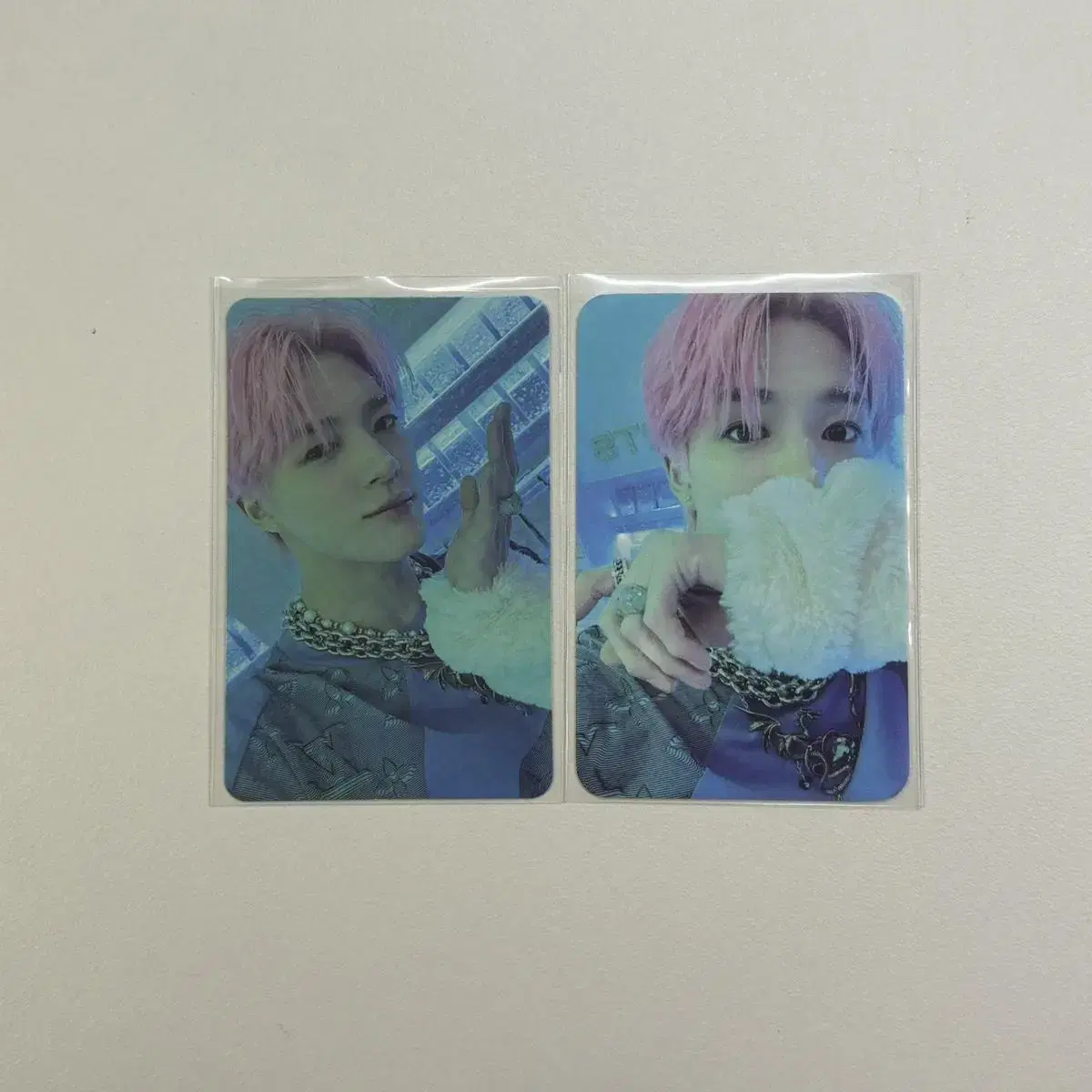 (bulk) glitchmode jeno ice photocard keyring pop up