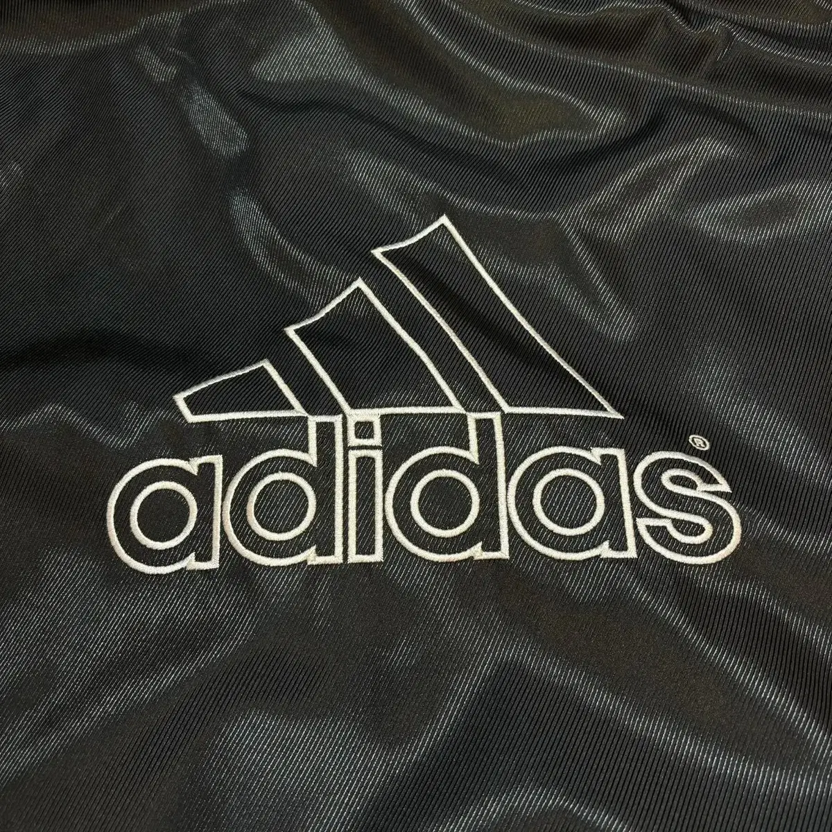 (No.9) Adidas 아디다스 블랙 3bar 빅로고 후드 돕바 롱패딩