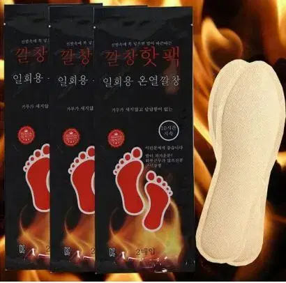 발핫팩 발바닥핫팩 붙이는핫팩 여성용 남성용 깔창 핫팩 1쌍