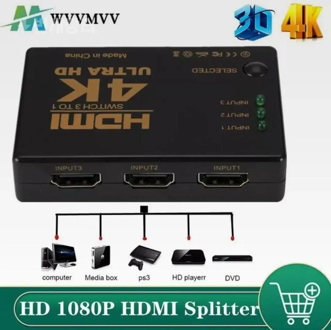 HDMI 스위치 4K 스위치 3 in 1 out 새것입니다